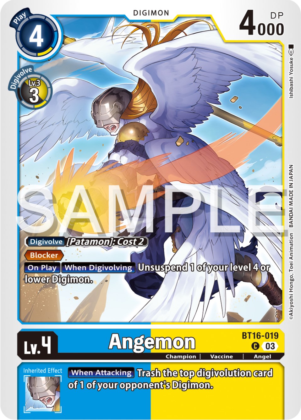 Angemon [BT16-019] [Beginning Observer] | Anubis Games and Hobby