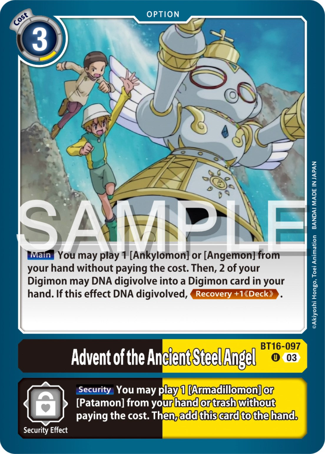 Advent of the Ancient Steel Angel [BT16-097] [Beginning Observer] | Anubis Games and Hobby
