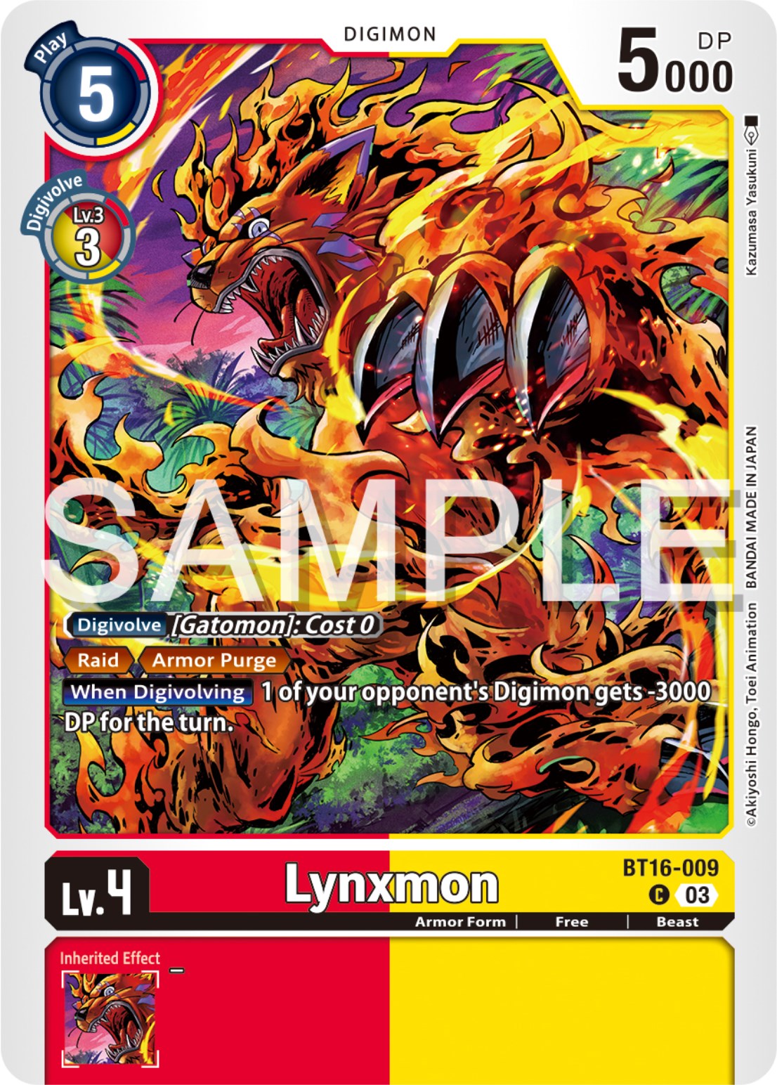 Lynxmon [BT16-009] [Beginning Observer] | Anubis Games and Hobby