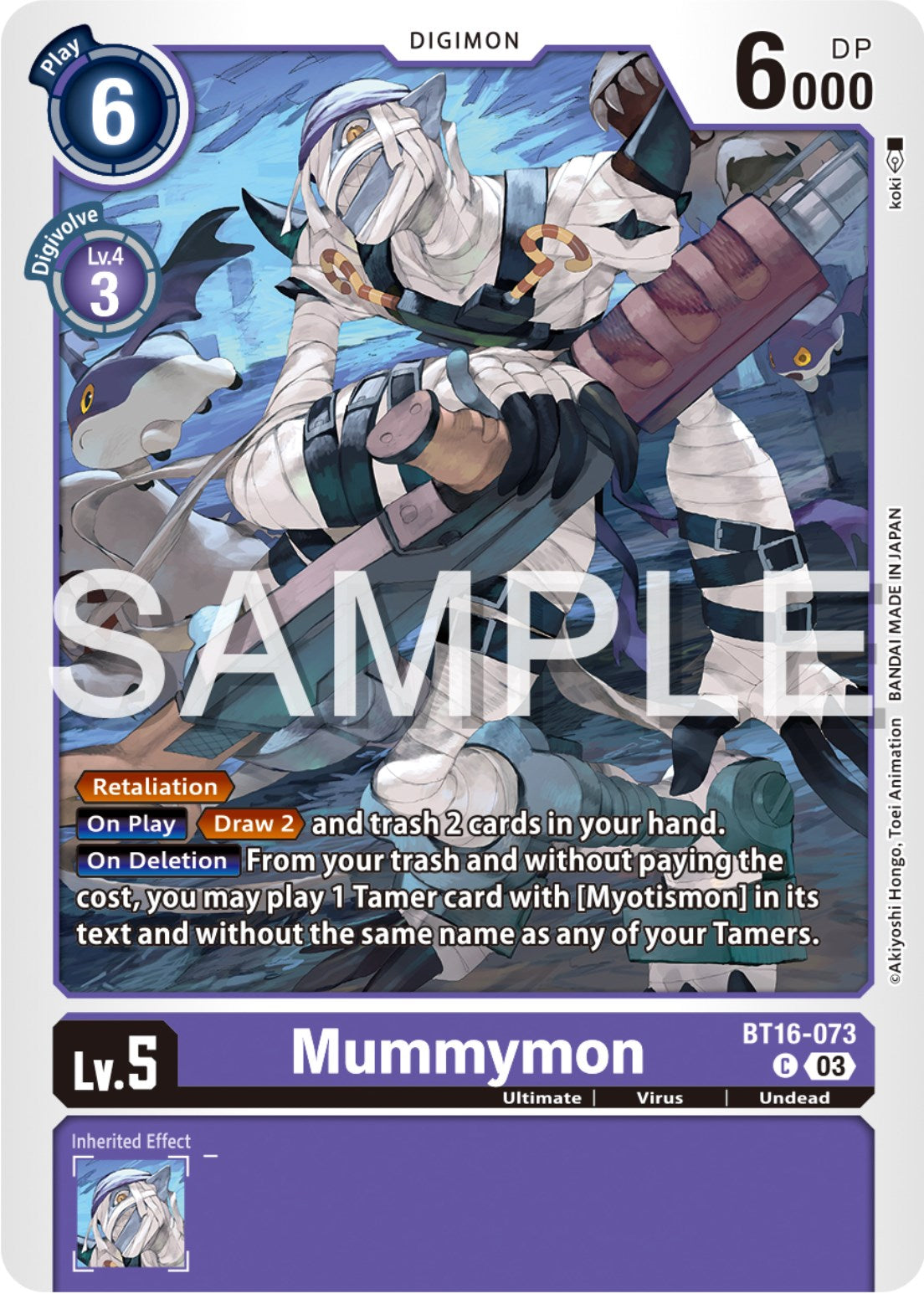 Mummymon [BT16-073] [Beginning Observer] | Anubis Games and Hobby