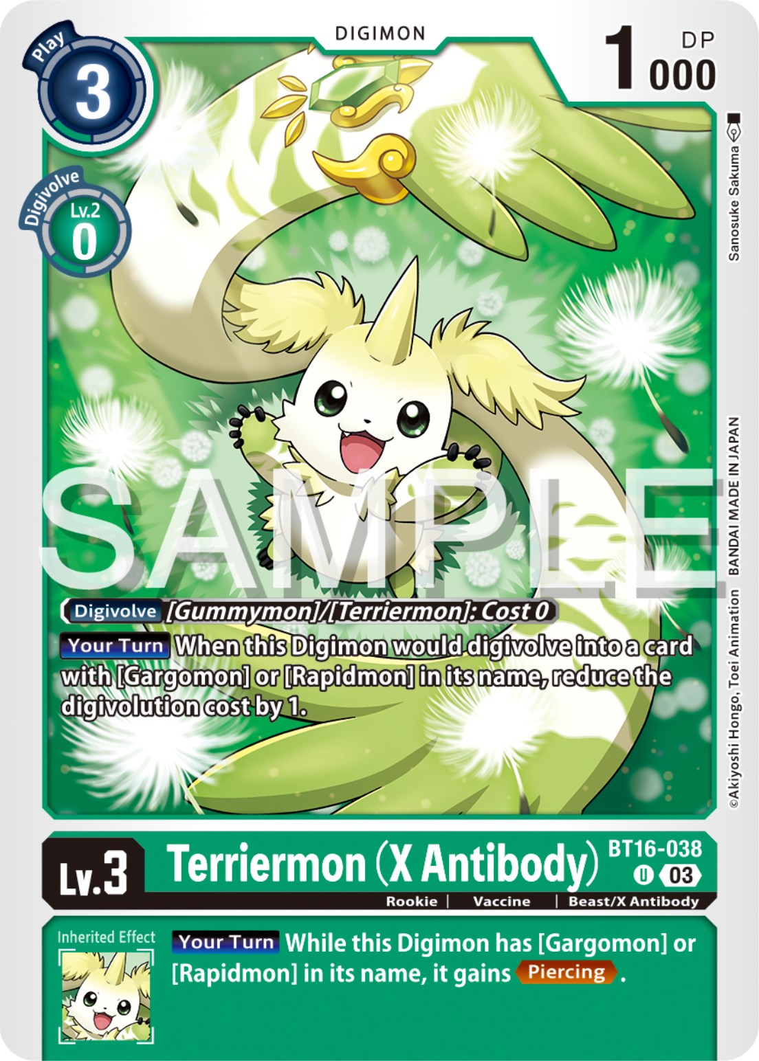 Terriermon (X Antibody) [BT16-038] [Beginning Observer] | Anubis Games and Hobby