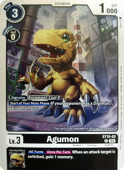 Agumon [ST15-02] (Demo Deck Exclusive) [Starter Deck: Dragon of Courage] | Anubis Games and Hobby