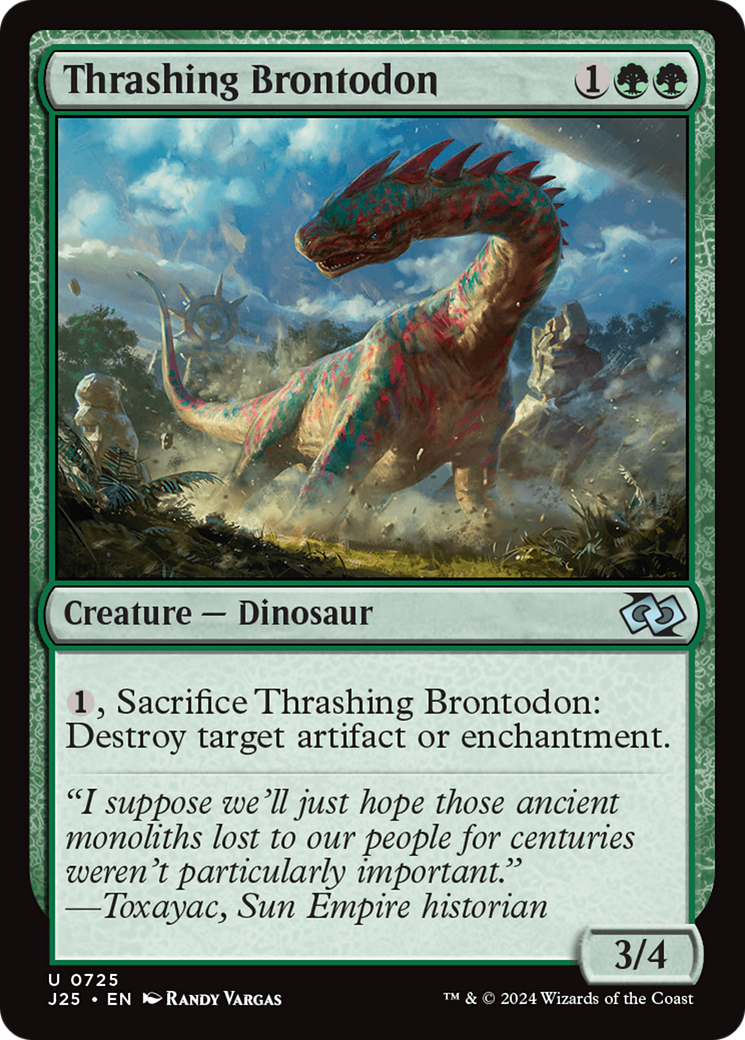 Thrashing Brontodon [Foundations Jumpstart] | Anubis Games and Hobby