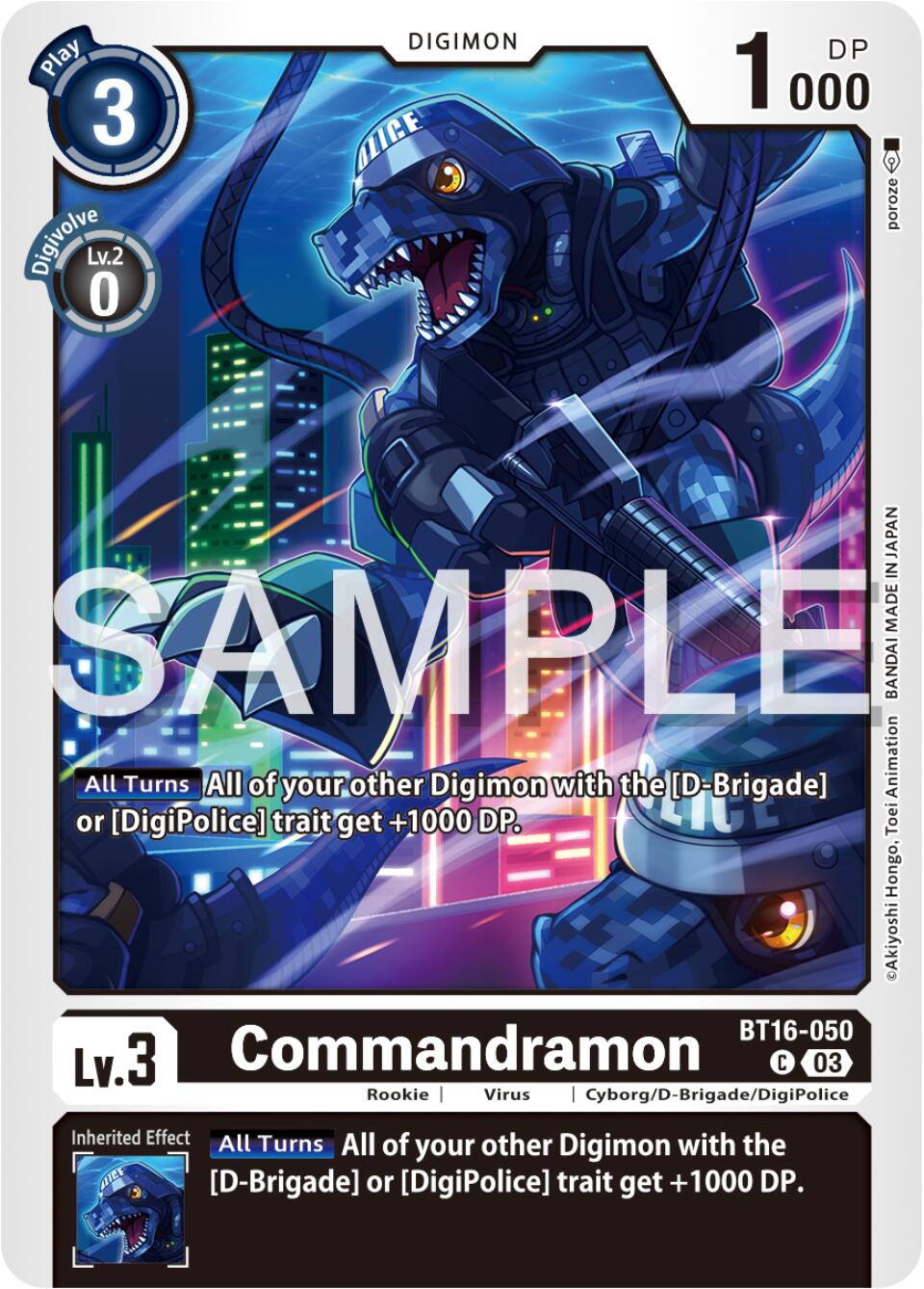 Commandramon [BT16-050] [Beginning Observer] | Anubis Games and Hobby