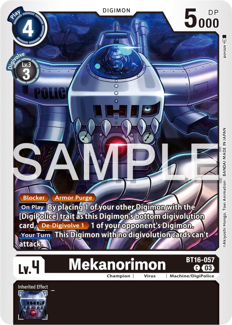 Mekanorimon [BT16-057] [Beginning Observer] | Anubis Games and Hobby