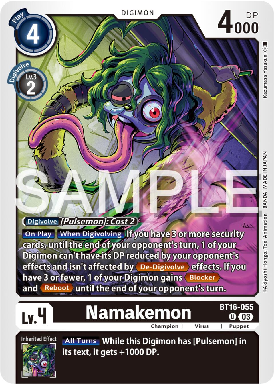 Namakemon [BT16-055] [Beginning Observer] | Anubis Games and Hobby