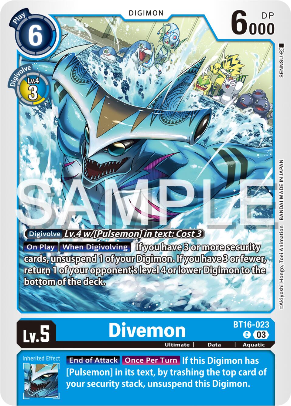 Divemon [BT16-023] [Beginning Observer] | Anubis Games and Hobby