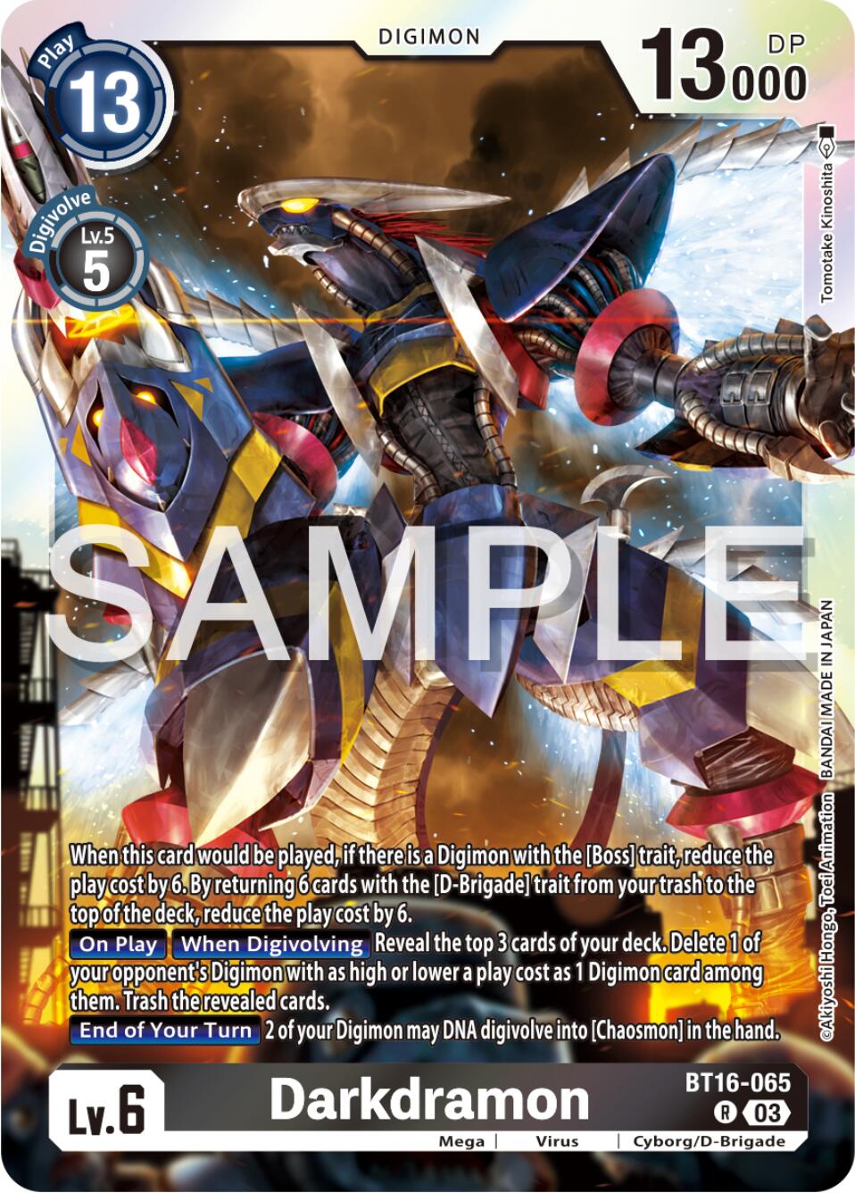 Darkdramon [BT16-065] [Beginning Observer] | Anubis Games and Hobby