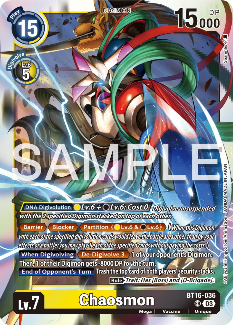 Chaosmon [BT16-036] [Beginning Observer] | Anubis Games and Hobby