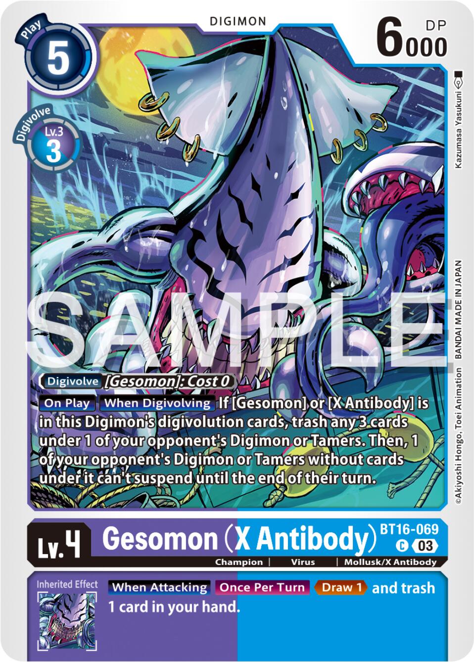 Gesomon (X Antibody) [BT16-069] [Beginning Observer] | Anubis Games and Hobby