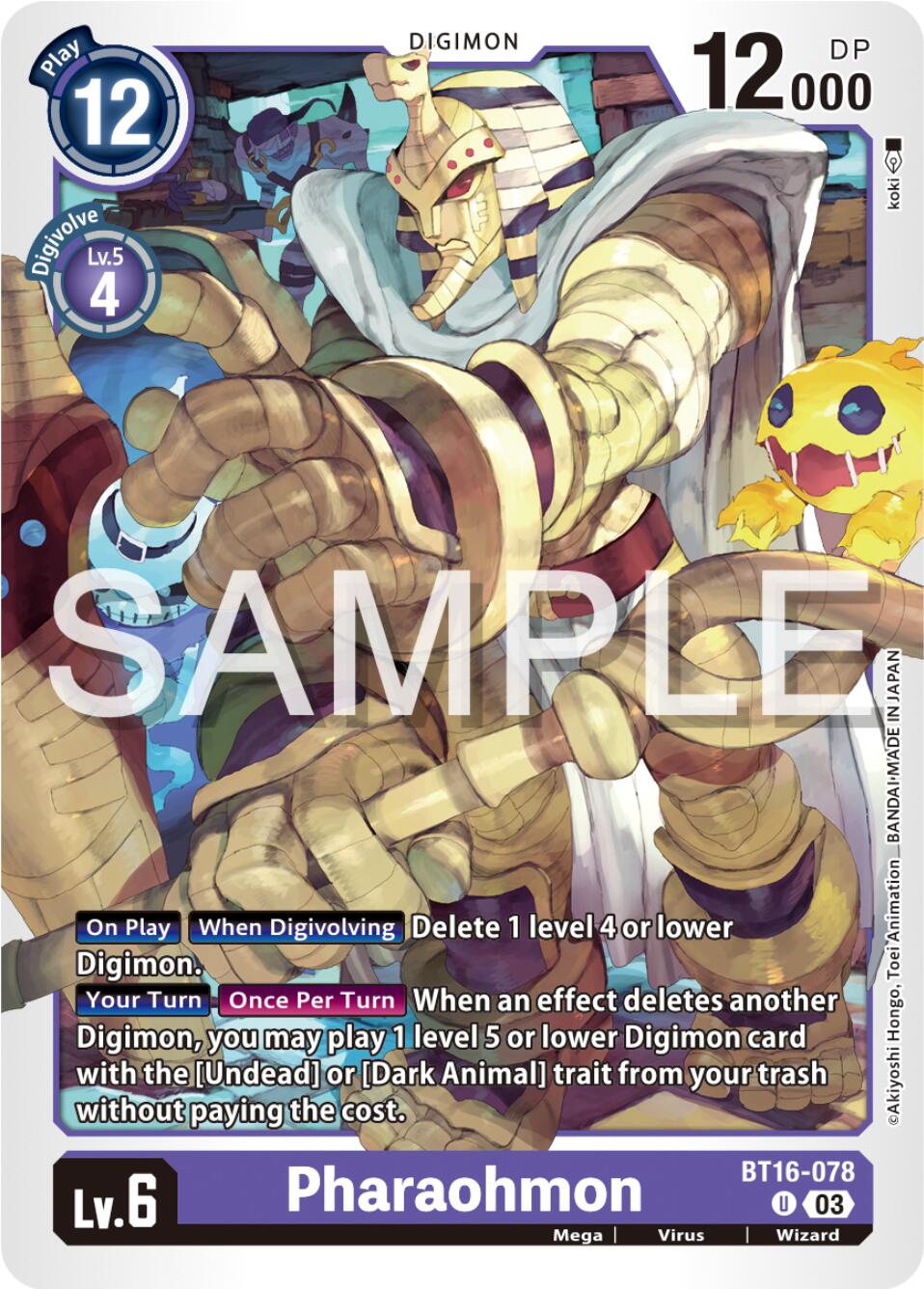 Pharaohmon [BT16-078] [Beginning Observer] | Anubis Games and Hobby