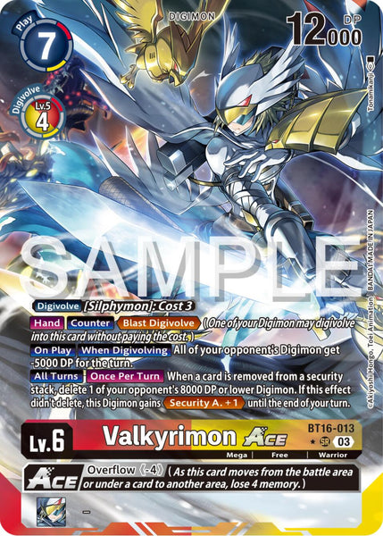 Valkyrimon Ace [BT16-013] (Alternate Art) [Beginning Observer] – Anubis Games and Hobby