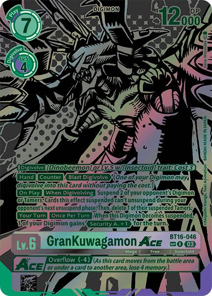 GranKuwagamon Ace [BT16-046] (Alternate Art) [Beginning Observer] | Anubis Games and Hobby