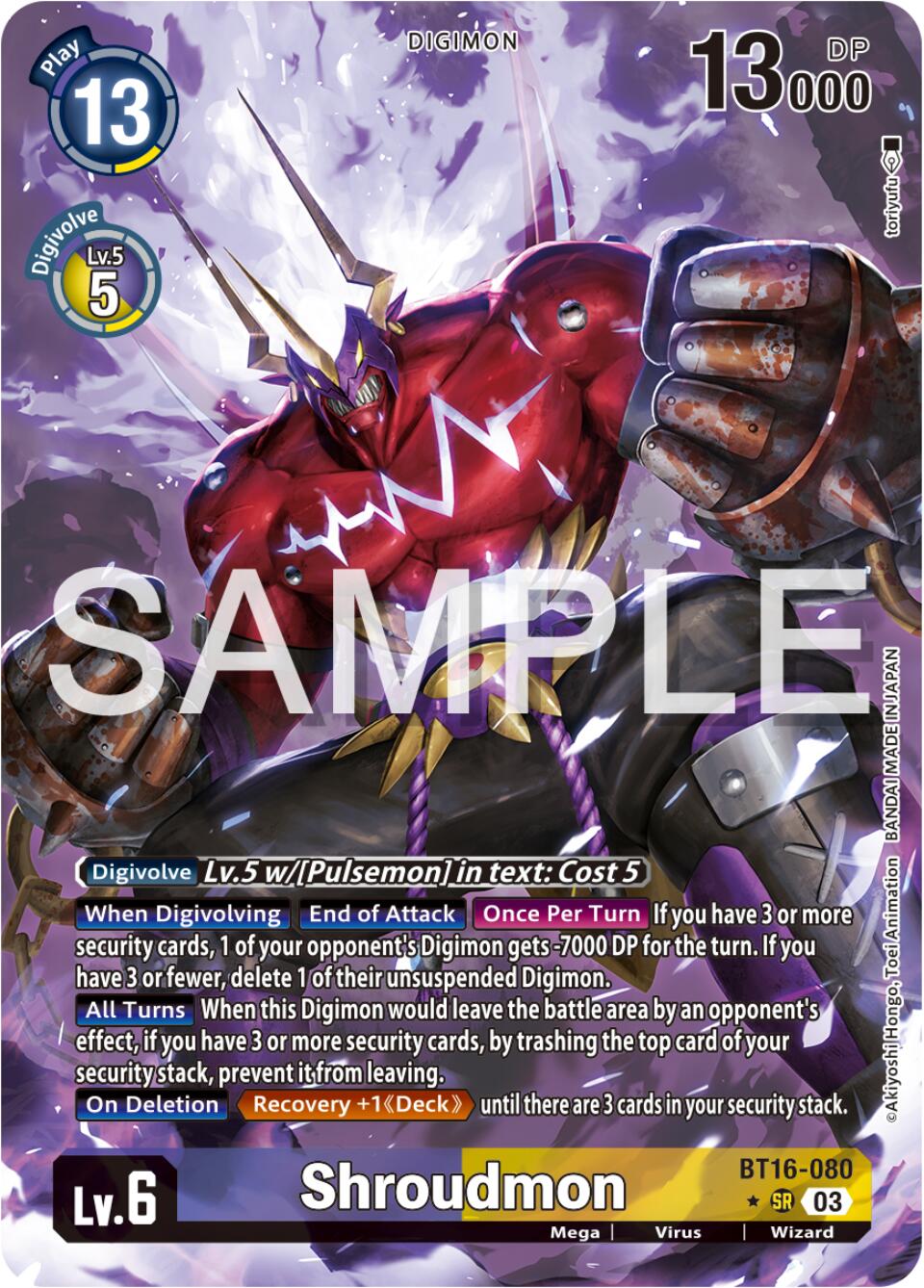 Shroudmon [BT16-080] (Alternate Art) [Beginning Observer] | Anubis Games and Hobby