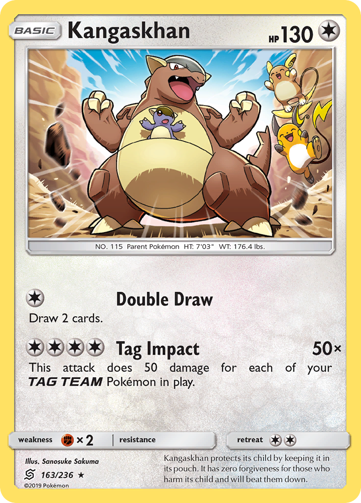 Kangaskhan (163/236) [Sun & Moon: Unified Minds] | Anubis Games and Hobby