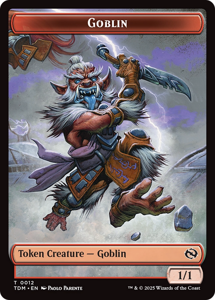 Goblin // Solider (0004) Double-Sided Token [Tarkir: Dragonstorm Commander Tokens] | Anubis Games and Hobby