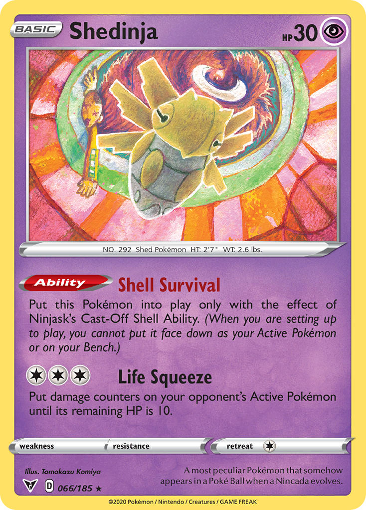 Shedinja (066/185) [Sword & Shield: Vivid Voltage] | Anubis Games and Hobby