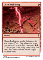 Chain Lightning (White Border) [Mystery Booster 2] | Anubis Games and Hobby