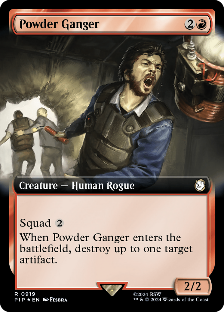 Powder Ganger (Extended Art) (Surge Foil) [Fallout] | Anubis Games and Hobby