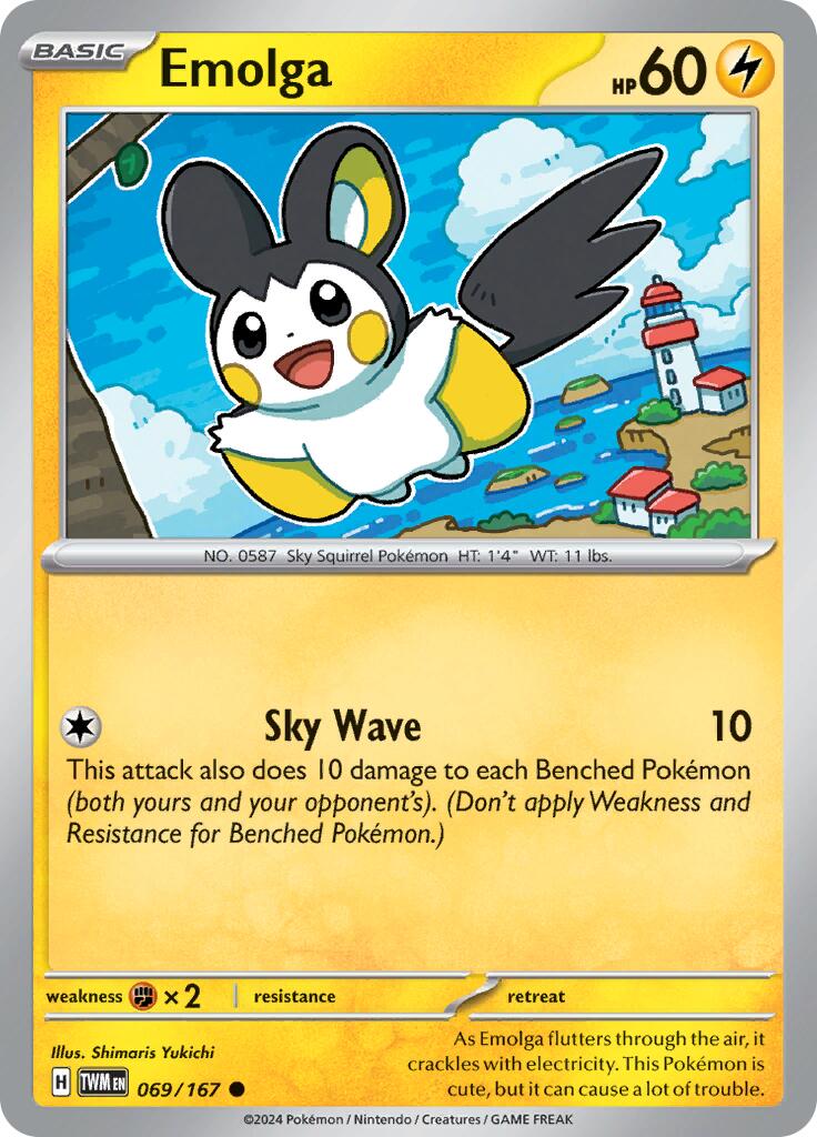 Emolga (069/167) [Scarlet & Violet: Twilight Masquerade] | Anubis Games and Hobby