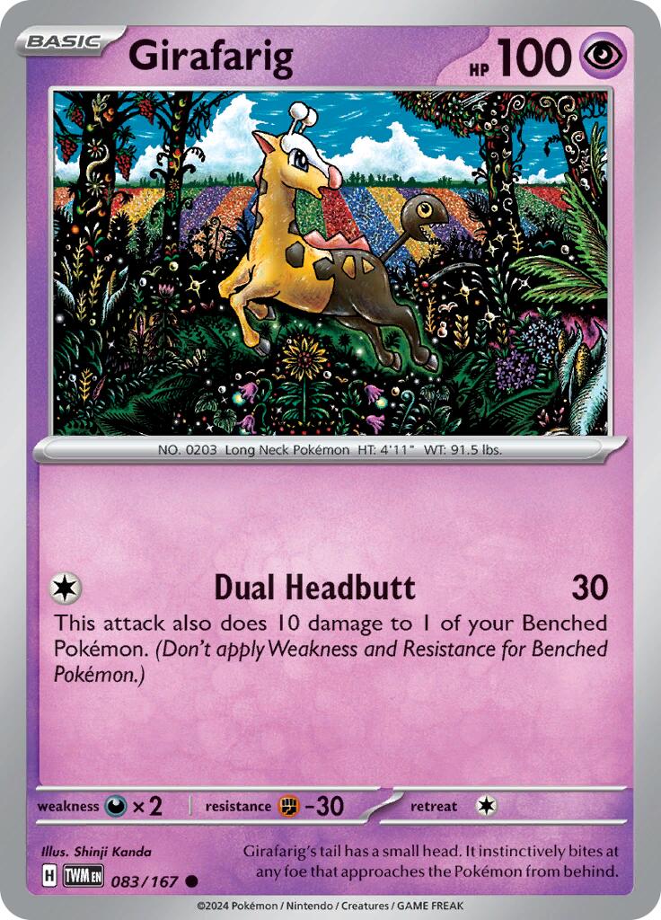 Girafarig (083/167) [Scarlet & Violet: Twilight Masquerade] | Anubis Games and Hobby