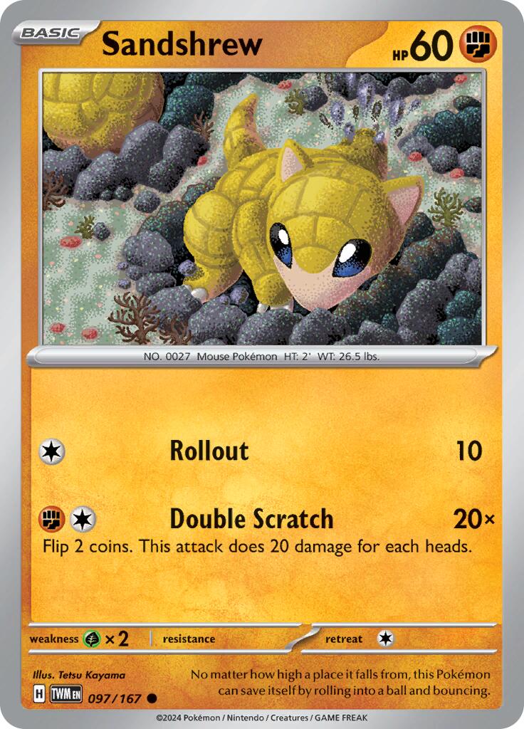 Sandshrew (097/167) [Scarlet & Violet: Twilight Masquerade] | Anubis Games and Hobby