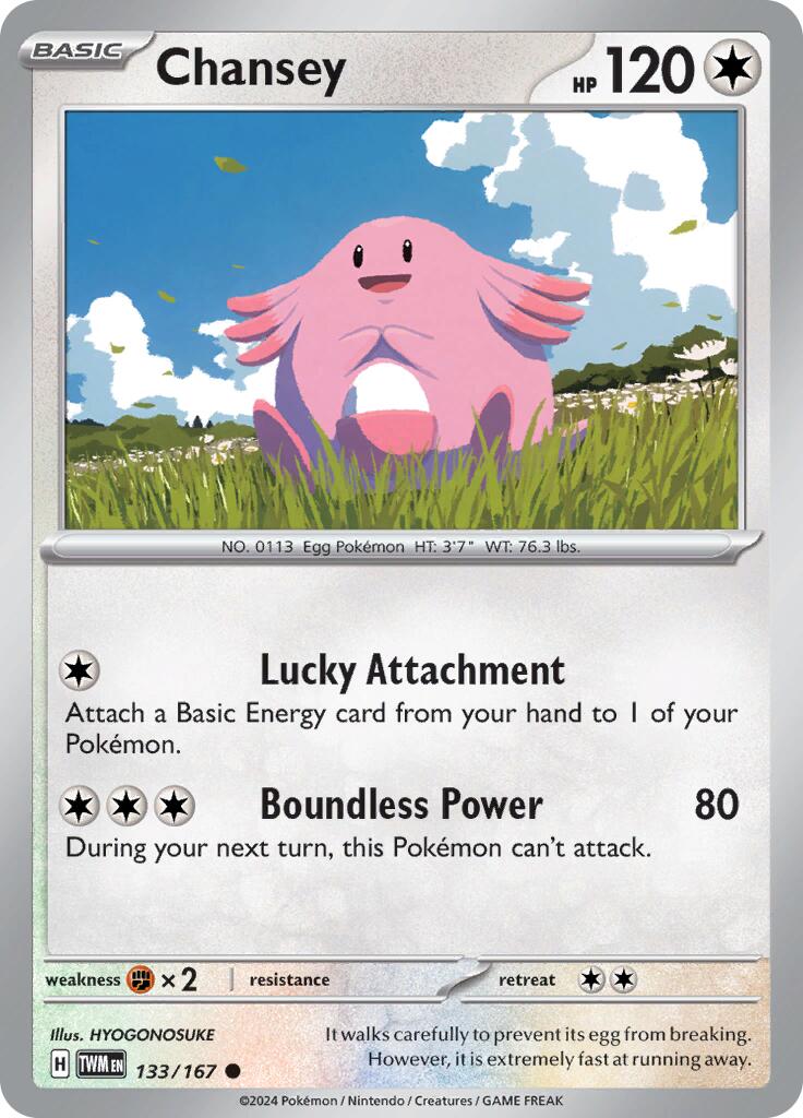 Chansey (133/167) [Scarlet & Violet: Twilight Masquerade] | Anubis Games and Hobby