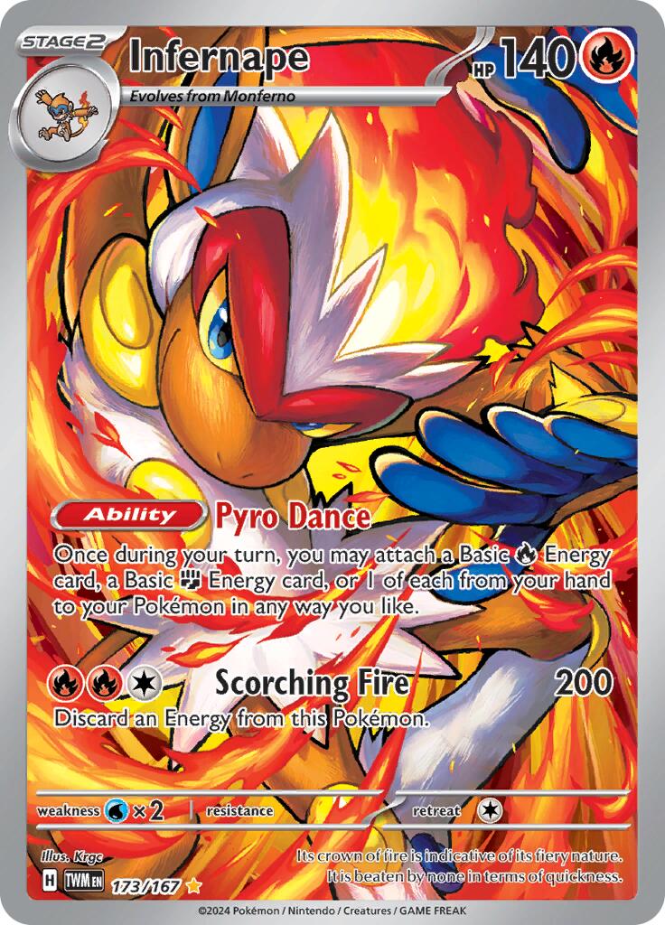 Infernape (173/167) [Scarlet & Violet: Twilight Masquerade] | Anubis Games and Hobby