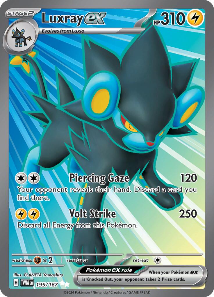 Luxray ex (195/167) [Scarlet & Violet: Twilight Masquerade] | Anubis Games and Hobby