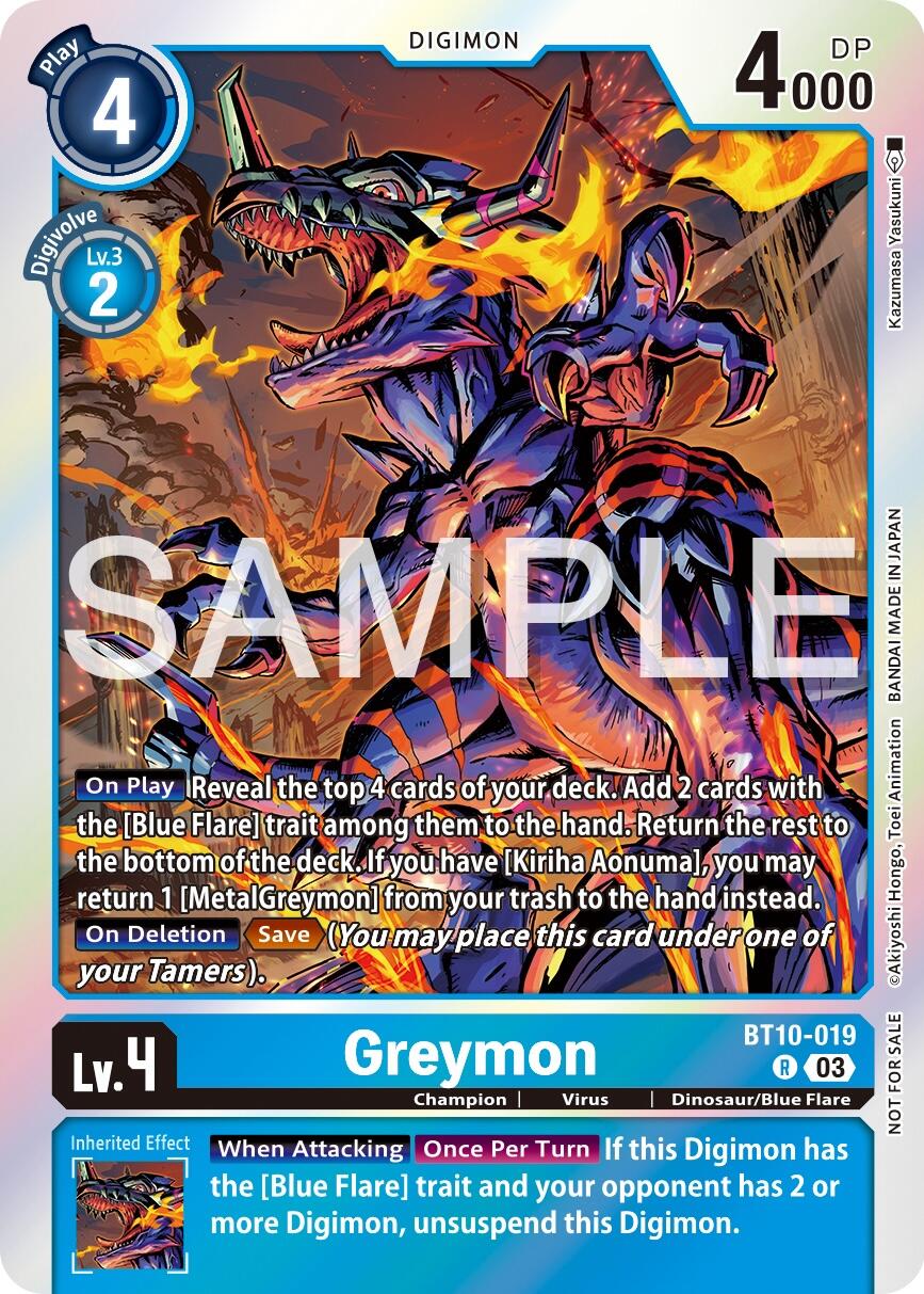 Greymon [BT10-019] (Official Tournament Vol.13 Winner Pack) [Xros Encounter Promos] | Anubis Games and Hobby