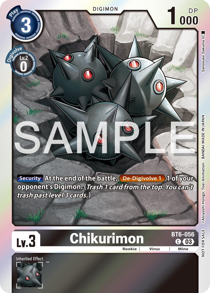 Chikurimon [BT6-056] (Official Tournament Vol.13 Winner Pack) [Double Diamond Promos] | Anubis Games and Hobby