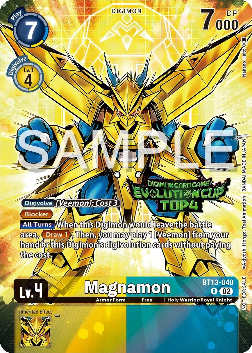 Magnamon [BT13-040] (2024 Evolution Cup Top 4) [Versus Royal Knights Booster Promos] | Anubis Games and Hobby