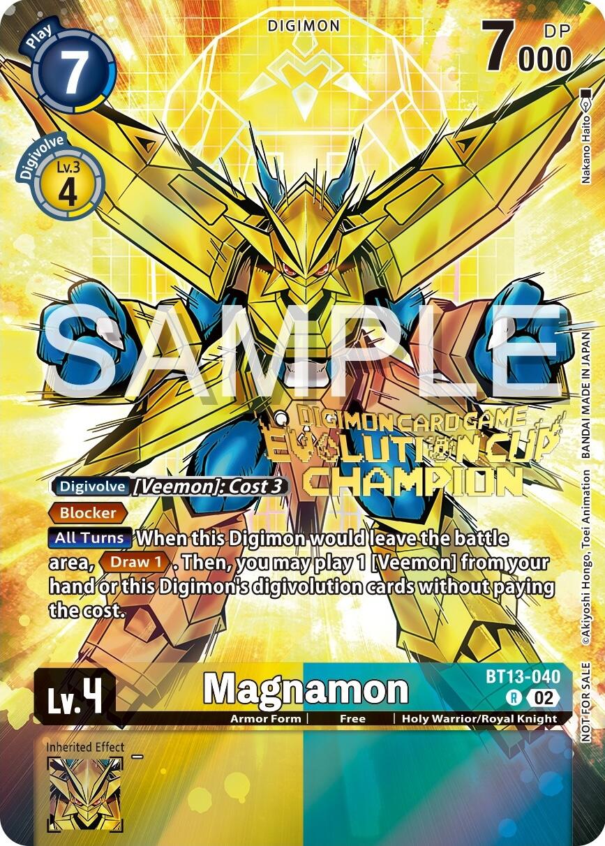 Magnamon [BT13-040] (2024 Evolution Cup Champion) [Versus Royal Knights Booster Promos] | Anubis Games and Hobby