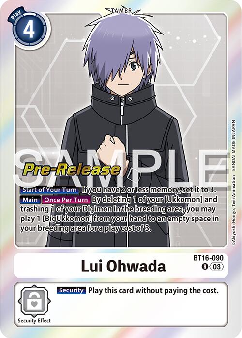 Lui Ohwada [BT16-090] [Beginning Observer Pre-Release Promos] | Anubis Games and Hobby