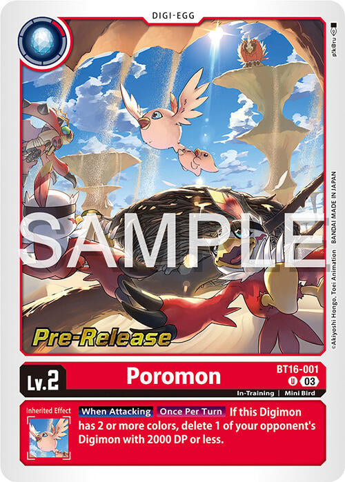 Poromon [BT16-001] [Beginning Observer Pre-Release Promos] | Anubis Games and Hobby