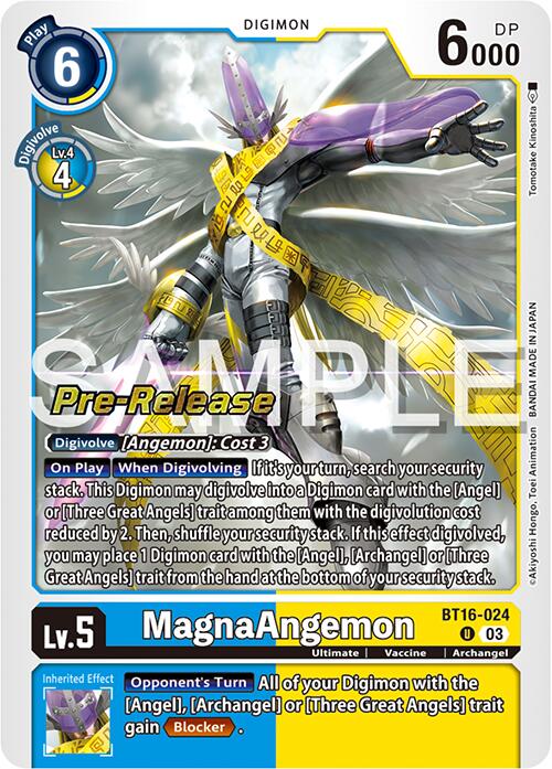 MagnaAngemon [BT16-024] [Beginning Observer Pre-Release Promos] | Anubis Games and Hobby