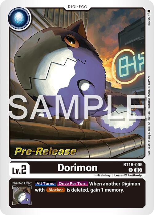 Dorimon [BT16-005] [Beginning Observer Pre-Release Promos] | Anubis Games and Hobby