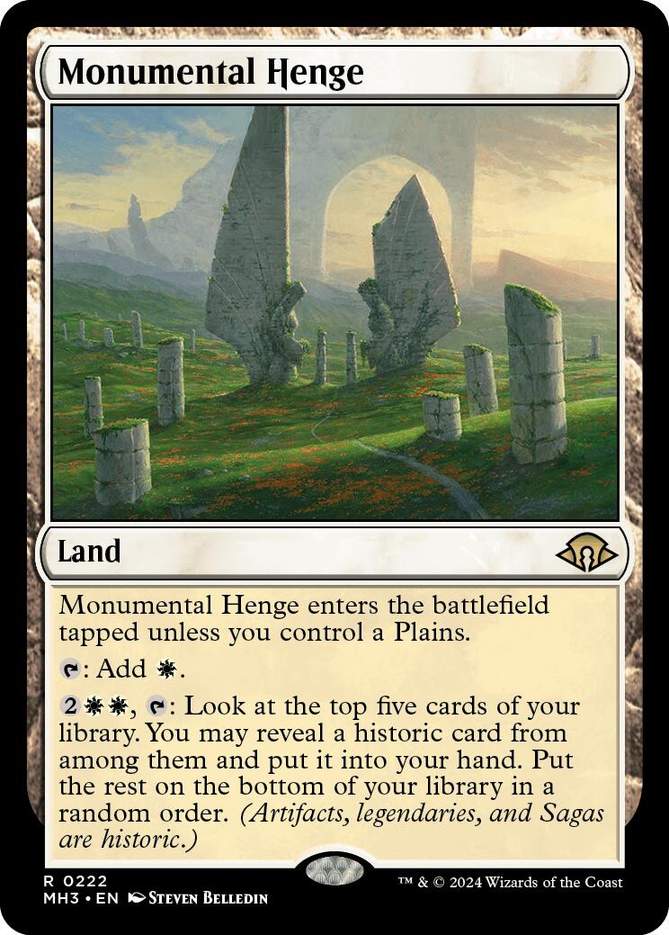 Monumental Henge [Modern Horizons 3] | Anubis Games and Hobby