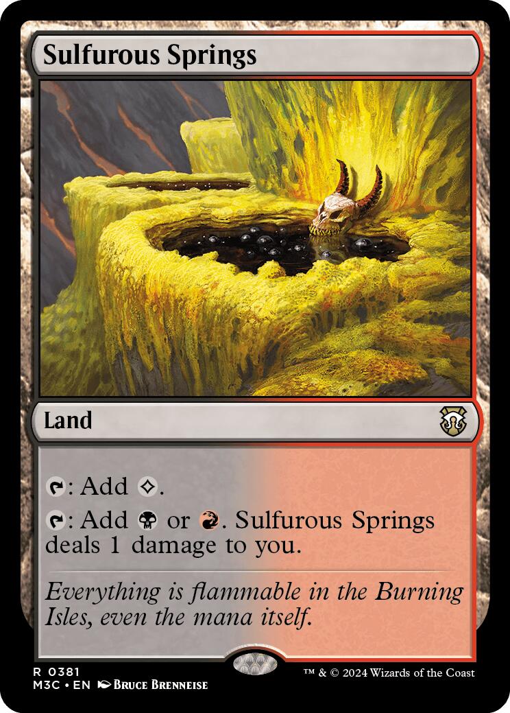 Sulfurous Springs [Modern Horizons 3 Commander] | Anubis Games and Hobby