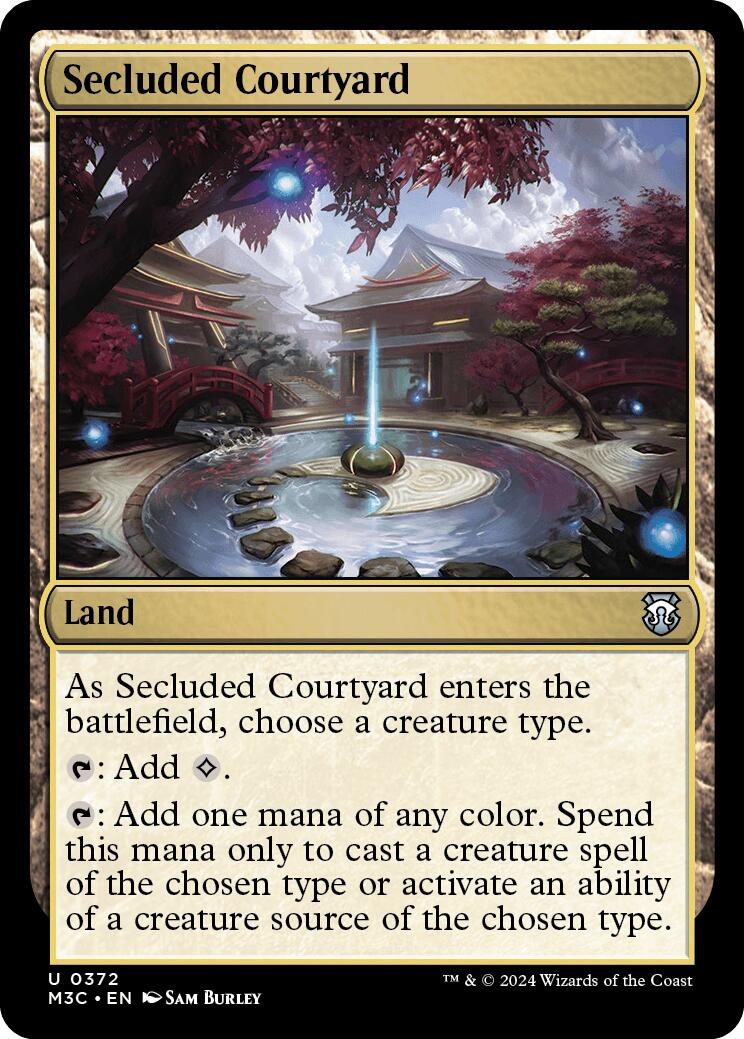 Secluded Courtyard [Modern Horizons 3 Commander] | Anubis Games and Hobby