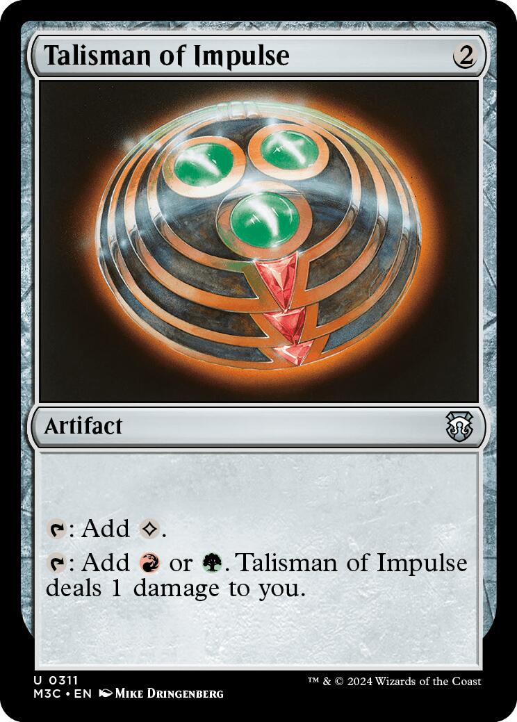 Talisman of Impulse [Modern Horizons 3 Commander] | Anubis Games and Hobby