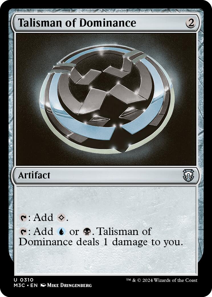 Talisman of Dominance [Modern Horizons 3 Commander] | Anubis Games and Hobby