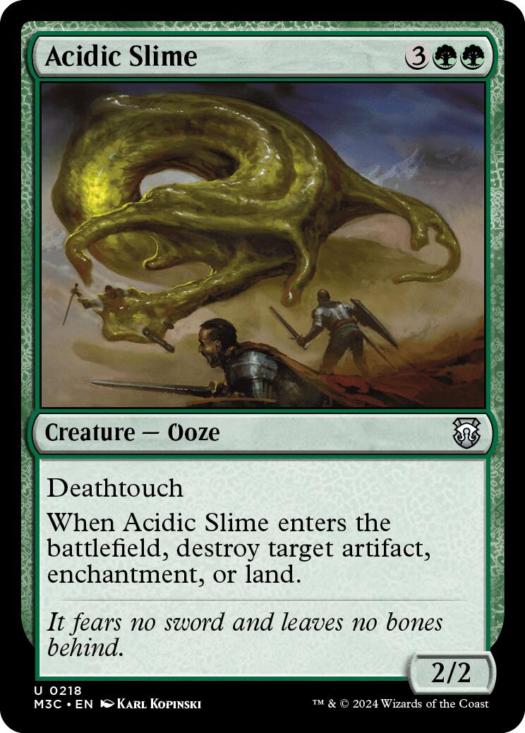 Acidic Slime [Modern Horizons 3 Commander] | Anubis Games and Hobby