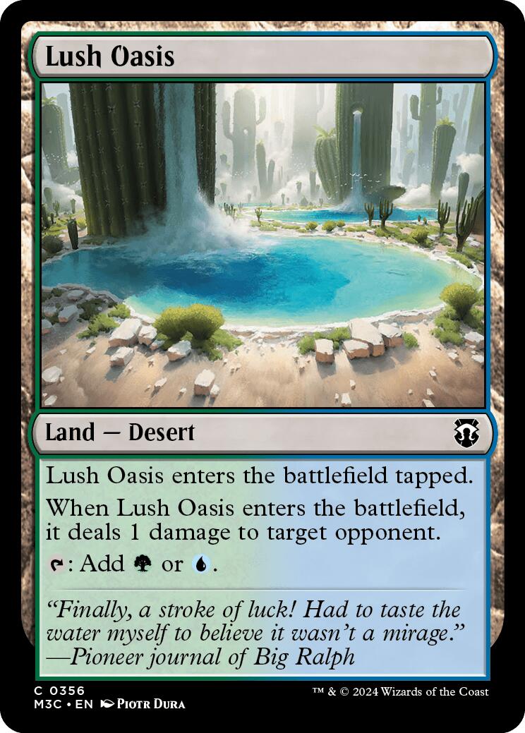 Lush Oasis [Modern Horizons 3 Commander] | Anubis Games and Hobby