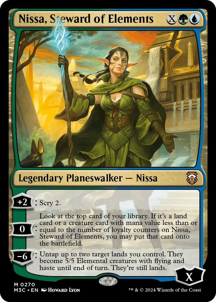 Nissa, Steward of Elements [Modern Horizons 3 Commander] | Anubis Games and Hobby