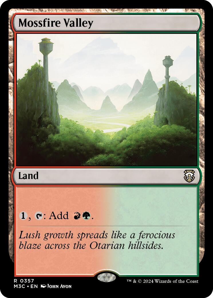 Mossfire Valley [Modern Horizons 3 Commander] | Anubis Games and Hobby
