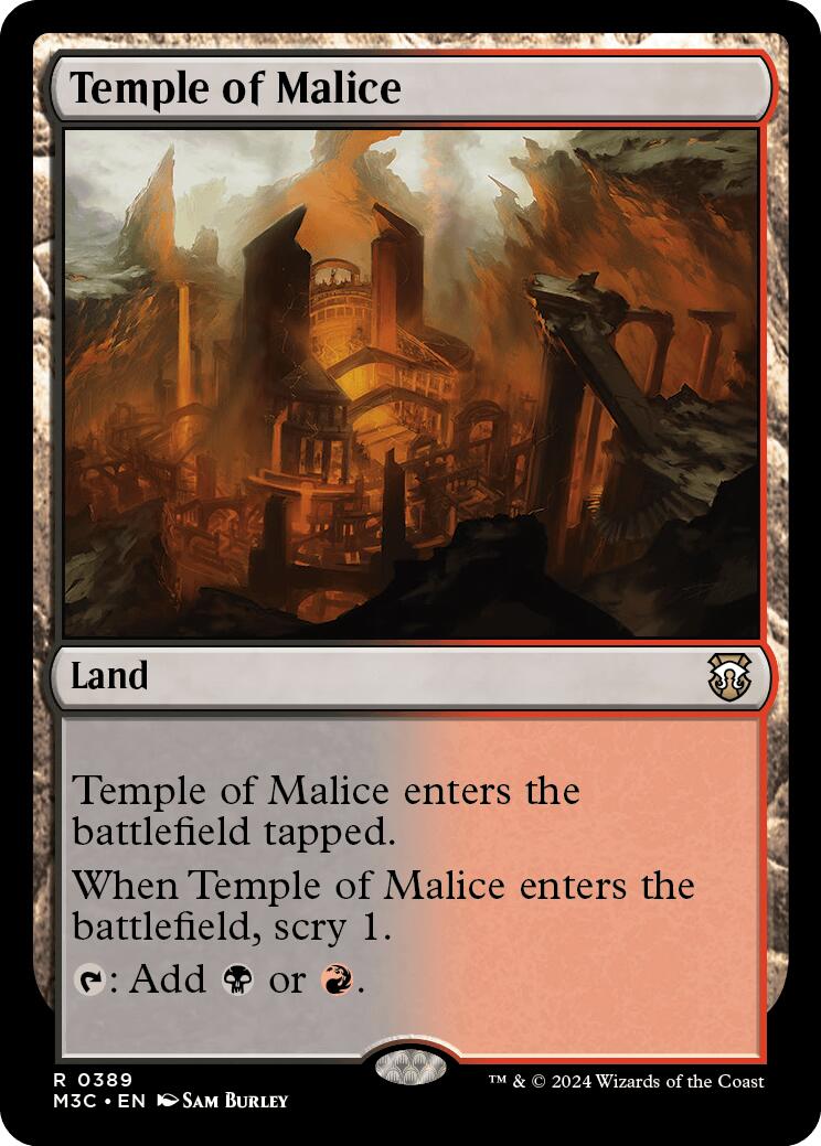 Temple of Malice [Modern Horizons 3 Commander] | Anubis Games and Hobby