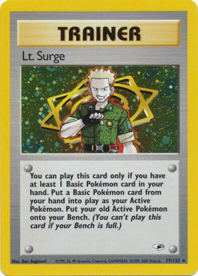 Lt. Surge (17/132) [Gym Heroes Unlimited] | Anubis Games and Hobby