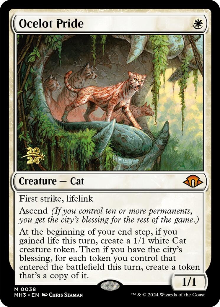 Ocelot Pride [Modern Horizons 3 Prerelease Promos] | Anubis Games and Hobby