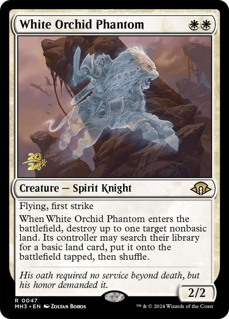White Orchid Phantom [Modern Horizons 3 Prerelease Promos] | Anubis Games and Hobby